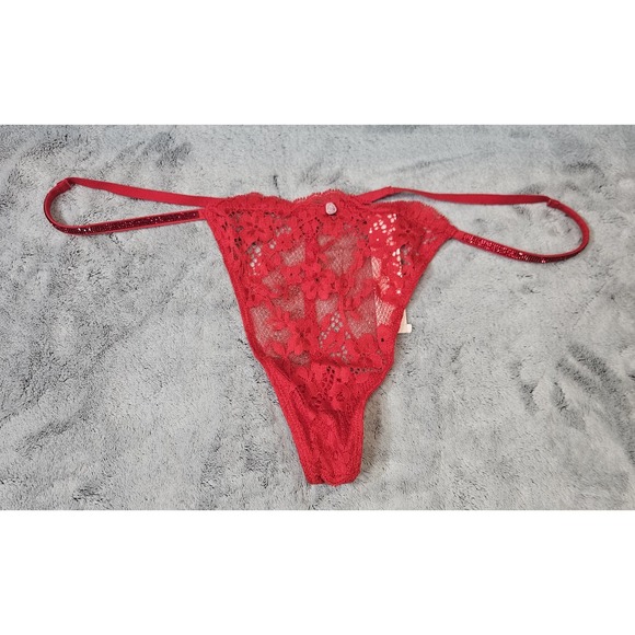 Victoria's Secret Other - Victoria's Secret Women's Dream Angels Twinkle Lace V-String Thong XL